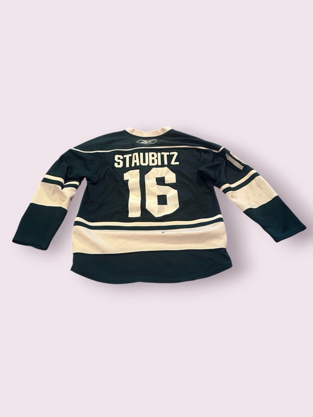 Men's Reebok Minnesota Wild Hockey Jersey 10th Anniversary Staubitz #16 Sz Med - Picture 9 of 11